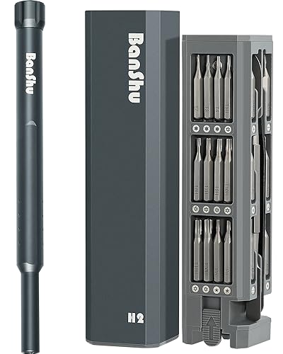 Banshu Mini Screwdriver Set, 46 in 1 Small Screwdriver Set with Case - size: 46-in-1