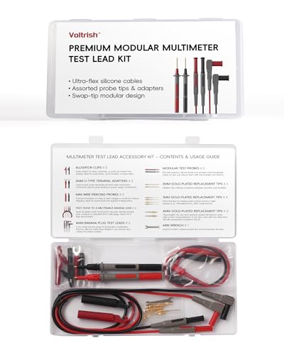 25-Piece Silicone Multimeter Test Leads, Automotive Back Probe Kit