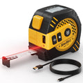 Laser Tape Measure 2-in-1, 132Ft Laser Measurement Tool & 16Ft Measuring Tape, Digital Laser Tape Measure, Self-Locking