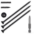 Wood Screws #10 x 3’’, T25 Star Torx Drive Flat Head Deck Screws, Black, 67Pcs (1lb) - color: Black, size: 10X3’’