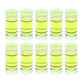 HARFINGTON 10pcs Small Cylindrical Bubble Level Vials 7x16mm PMMA Mini Horizontal Bubble Spirit Level Measuring Layout Tools for RV TV Picture Frame Hanging Tool Leveler - size: 7x16mm