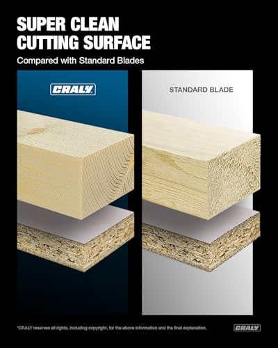 CRALY 4-1/2 Inch 24&36 Teeth Wood Cutting Framing/Fine Finish Circular Saw Blade, 3/8 Inch Arbor, Carbide Tipped, Thin Kerf, Black Ice™, for Plywood, MDF, OSB, Laminated, 2-Pack(C042436-2) - size: 4-1/2 inch, 3/8 inch arbor, 24&36T