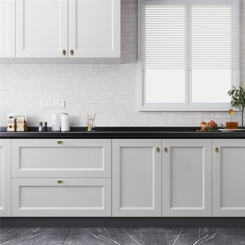 5 Pack | Cabinet Knobs | Solid Brass | 1-3/4 Inch Diameter | Brushed Antique Brass |Classic Cabinet Knobs for Furniture Kitchen ＆ Bathroon Fixture - size: 1-3/4 Inch Knob