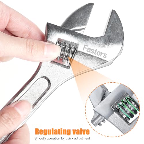 7-Pack Adjustable Wrench & Joint Pliers,Tongue and Groove Plier Set with Adjustable Wrench Set for Home Repair,Forged Steel Anti-Slip Comfortable Grip Handle