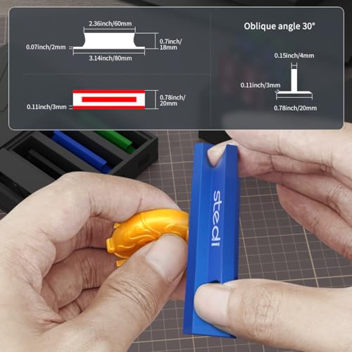 stedi Metal Sanding Sticks 4PCS, Hobby Model Tools for Gundam - style: 4PCS Metal Sanding Sticks