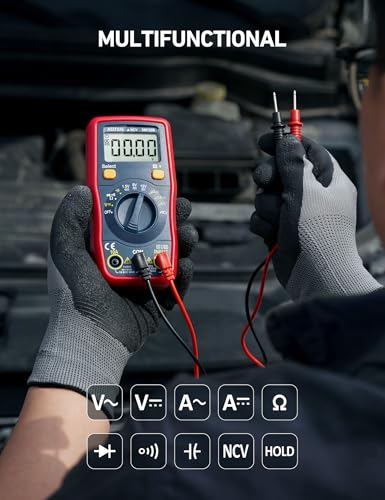 AstroAI DM130B Multimeter, 4000 Counts, Auto-Ranging, Capacitance Testing