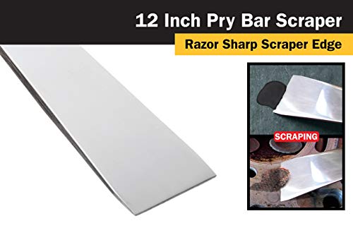 Titan 11511 12-Inch Stainless Steel Pry Bar Scraper - size: 12"