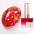 Double Rhythm 15ML Glitter Gel Polish Shimmer Reflective Holographic Color Magnetic for Nail Art Salon DIY at Home (Holographic Red-B1224) - color: Holographic Red