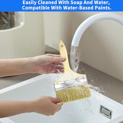 2 Pack 5-inch Deck Stain Brush - size: 2 Pack, 5”