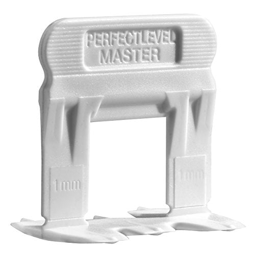 T-Lock Perfect Level Master - Professional Anti Lippage Tile Leveling System - 500 Tile Leveling Clips (1/32" (1mm)) - size: 1/32" (1mm)