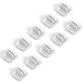 Lamicall 10 Pack [Spring Fixed] Cord Holder, Adjustable Desk Cable Clips - size: 10Pack - Adjustable Slot