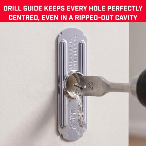 Bullfix Drywall Anchor Repair Kit - Heavy Duty, Holds 255lbs - 4 Pack