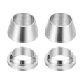 PATIKIL 6mm Tube OD 316 Stainless Steel Compression Tube Fitting Sleeve, 2 Pack Double Ferrule Ring Tubing Fitting Assortment Kit, Silver - size: 6mm