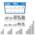 150Pcs Stainless Steel Dowel Pin Assortment Kit, 20 Sizes(M2, M3, M4, M5) - size: M2-M5 Assorted