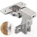 Chibery 4 Pack Face Frame Inset Cabinet Hinges, Soft Close 105° Insert Concealed Cabinet, Slide on Plate, Smooth Slow Self Closing Silent Hardware, 3D Heavy Duty for Blind Corner, Kitchen, Cupboard