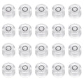 HARFINGTON 20pcs Small Circular Bubble Spirit Level 12x7.5mm,White/Black - color: White/Black, size: 12x7.5mm