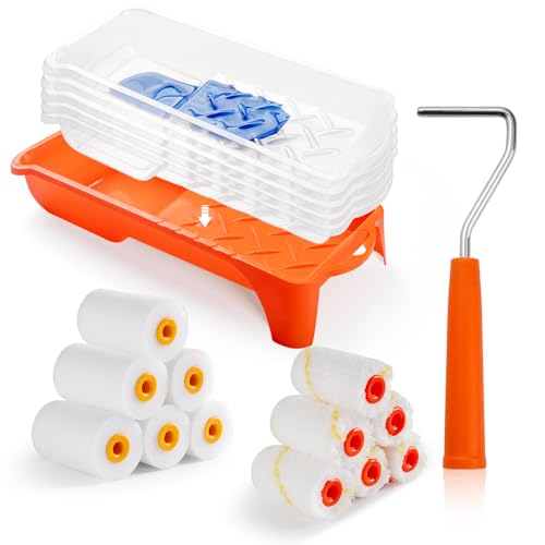 2 Inch Small Paint Roller Kit, Pack of 19 - size: 2 Inch Kit, 19 Pack