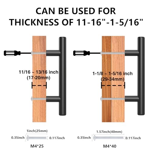 Plustool 60Pack Matte Black Cabinet Handles, 3''Hole Centers Kitchen Drawer Pulls, Stainless Steel Dresser Hardware for Kitchen Bathroom Bedroom - 5''Overall Length - color: Matte Black