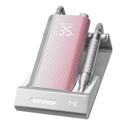M Pro Spin Nail Drill 60W Brushless Motor 35,000 RPM | Pink - color: Pink