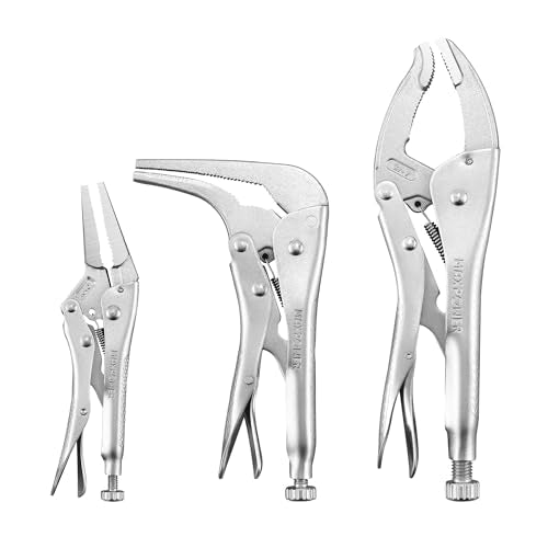 MAXPOWER 3 Pieces Locking Pliers Set