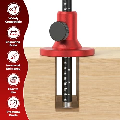 Wheel Marking Gauge, Micro-Adjustable Woodworking Marking Tool with Dual Metric & Imperial Scales, Solid Aluminum Alloy Scribe Gauge for Precision Joinery & Carpentry
