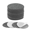 M METERXITY 30-Pack Lamp Base Felt, 4 Inch Dia. 2mm Thick Self Adhesive Round Fabric Felt Pads for Lamp/Furniture/DIY, Non-Slip Fiber Backed Patch Circles with Adhesive Backing [Grey] - color: Grey, size: 4" Dia