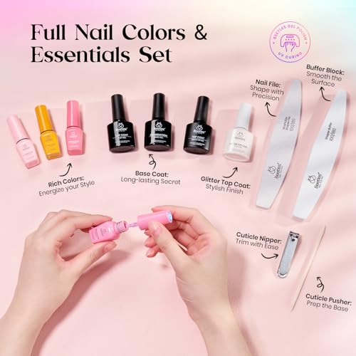 Beetles Gel Nail Polish Set, 36 Colors Pink Purple Red Green Blue Brown - color: Shifting Lights - 36 Colors