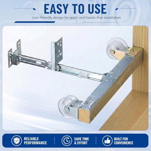 Therwen 8 Pack Drawer Guide Rollers 1 Inch Drawer Slide Replacement Part