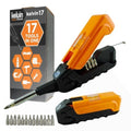 Kelvin Tools - Kelvin 17 Urban Screwdriver Set, All in One Everyday Multitool Screwdriver, Multi-Tip, Compact & Universal Precision, 13 Bit Set with Tape Measure, Liquid Level, Hammer and Flashlight - color: Orange
