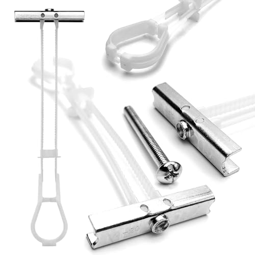 10PCS 1/4"-20 Toggle Bolts for Drywall, Metal Strap Anchors - size: 10pcs