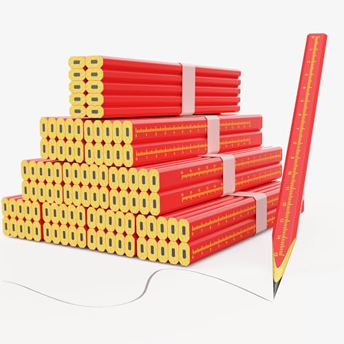 110 PCS Carpenter Pencils for Carpentry Heavy Duty Building Pencil Construction Woodworking Pencils for site work joiner's Scriber Marking Tool (110 PCS) - color: 110 PCS FBA