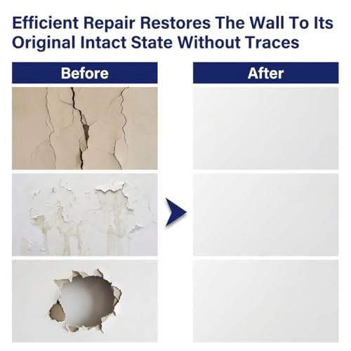 16Pcs Drywall Repair Kit, 4/6/8 Inch Self Adhesive Aluminum Mesh