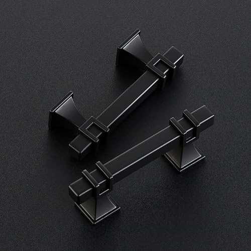 HOME EDIT Matte Black Pulls Cabinet Handles 2-1/2 Inch 5 Pack - color: Matt Black, size: 2-1/2 In Hole Center