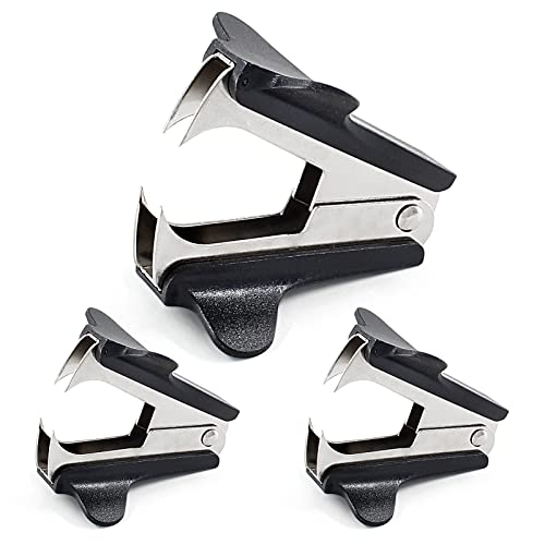 Bonsicoky Staple Removers, 3 Pcs, Black