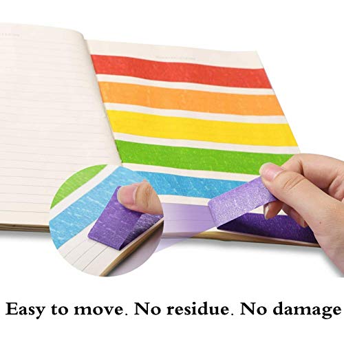 10 PCS Colored Masking Tape, 1 Inch x 13 Yards x 10 Rolls, 390 Feet Total.