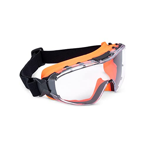 Sellstrom GM510 Anti-Fog Hard Coated Safety Goggles - ANSI Z87.1 | Anti-Scratch Clear Lens, Indirect Vents for Dust & Splash, For Cutting, Grinding, General Work, Woodwork, Construction, Lab