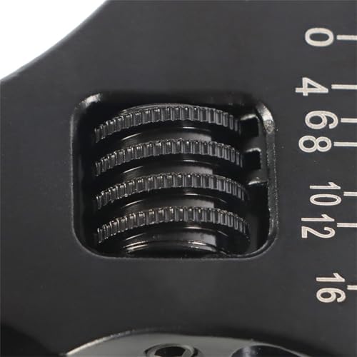 WFLNHB 3AN-16AN Adjustable Wrench Aluminum Tool Spanner for Hose End Fitting Black