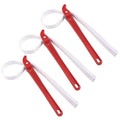 3 PCS 12 Inch Multi-Purpose Strap Wrench, Adjustable Nylon Pipe Opener, Double Layered Thickened Strap for Oil Filter