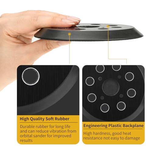 Orbital Sander Pad Replacement for Milwaukee, 4 Pack - style: Plastic Pad 4 PACK