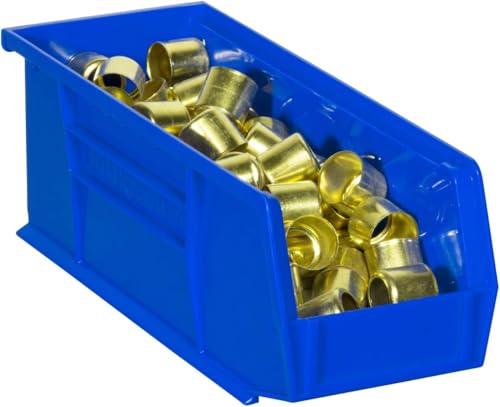 Akro-Mils 30224 AkroBins Plastic Storage Bins, 11"x 4"x 4", Blue, 12-Pack - color: Blue