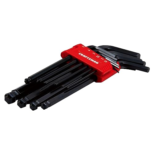 CRAFTSMAN Hex Key Allen Wrench Set with Ball-End, MM, 10 Piece (CMHT26029)