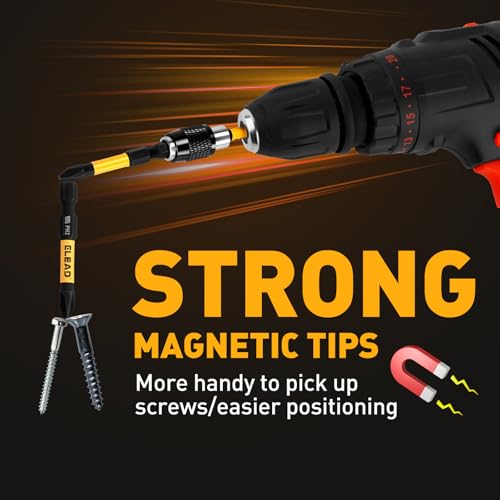 6-Piece Phillips Bit #2 Impact, 2 Inch Magnetic Phillips Head Drill & Screwdriver Bit with Magnetic Bit Holder, S2 Steel, 1/4" Hex Shank, PH2 for Impact Driver, Professional & DIY Use - size: 6-Piece