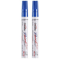 Overseas Blue Paint Pens Permanent Markers, 2 Oil Based Paint Makrers - color: Blue