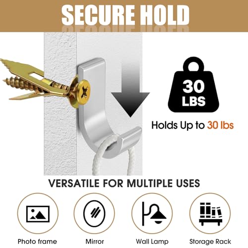 100Pcs Metal Wall Anchors for Drywall, Sheetrock Expansion Anchors & Screws