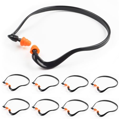 Noise Cancelling Ear Plugs，for Shooting Range Noise Cancelling、Reusable Washable Ear Protection with Silicone Tips for Construction Lawn Mowing、Welding Worker Shooter Hearing Protection（8Pairs） ﻿