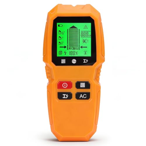 Stud Finder Wall Scanner with HD LCD Display - Portable Precision Detection for Wood, Metal & Live Electrical Wires, Advanced Wall Scanning Tool