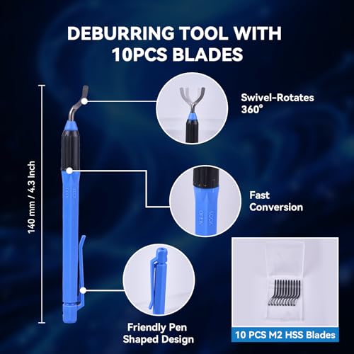 WISSCOOL 8-in-1 Tubing Cutter Set HVAC - color: Blue, size: 8 in 1 Set