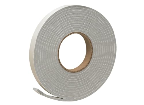 Frost King Vinyl Foam Tape - Closed Cell - Moderate Compression, 3/4" W, 3/16" Thick, 17' L, Grey - size: Pack of 1, style: 3/4"W,3/16"T,17'L,Grey
