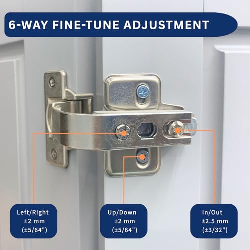 Burks 2 Pack Lazy Susan Hinge 90 Degree Pie Cut Bifold Cabinet Door Hinge Corner Cabinet Hinge