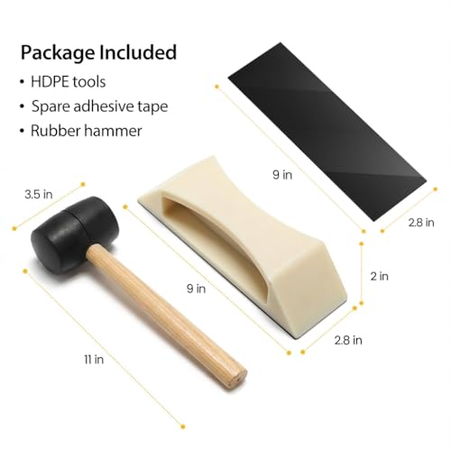Floor Gap Fixer Tool – Easy Plank Grabber with Mallet & Washable Pads, Quick Flooring Tools for Laminate, Vinyl & Hardwood Repair at Home-White - color: White